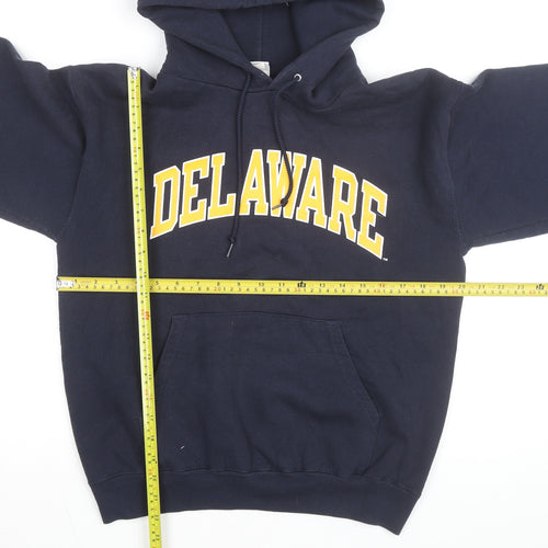 Champion Men's Blue Delaware Pullover Hoodie Size S Regular Fit
