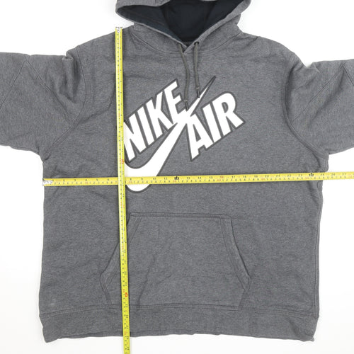 Nike Men’s Grey 2XL Pullover Hoodie Fleece Sportswear