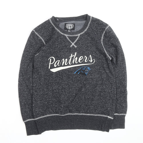 OTS Men's Grey Panthers Graphic Crew Neck Sweatshirt Size S