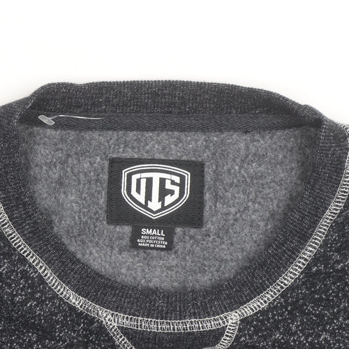 OTS Men's Grey Panthers Graphic Crew Neck Sweatshirt Size S