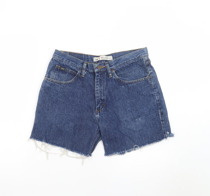 Lee Mens Blue Denim Relaxed Fit Cargo Shorts 32 Regular Cotton