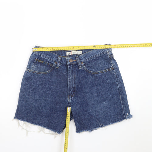 Lee Mens Blue Denim Relaxed Fit Cargo Shorts 32 Regular Cotton