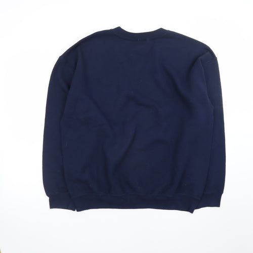 Cambridge University Navy Blue Women's L Sweatshirt Cotton Blend