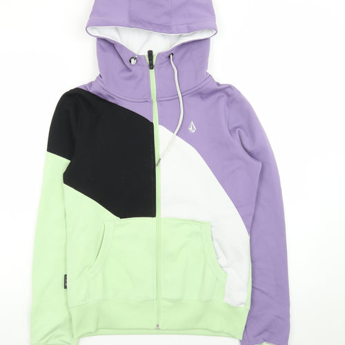 Volcom Men’s Multicolour Full Zip Hoodie S Geometric Fleece