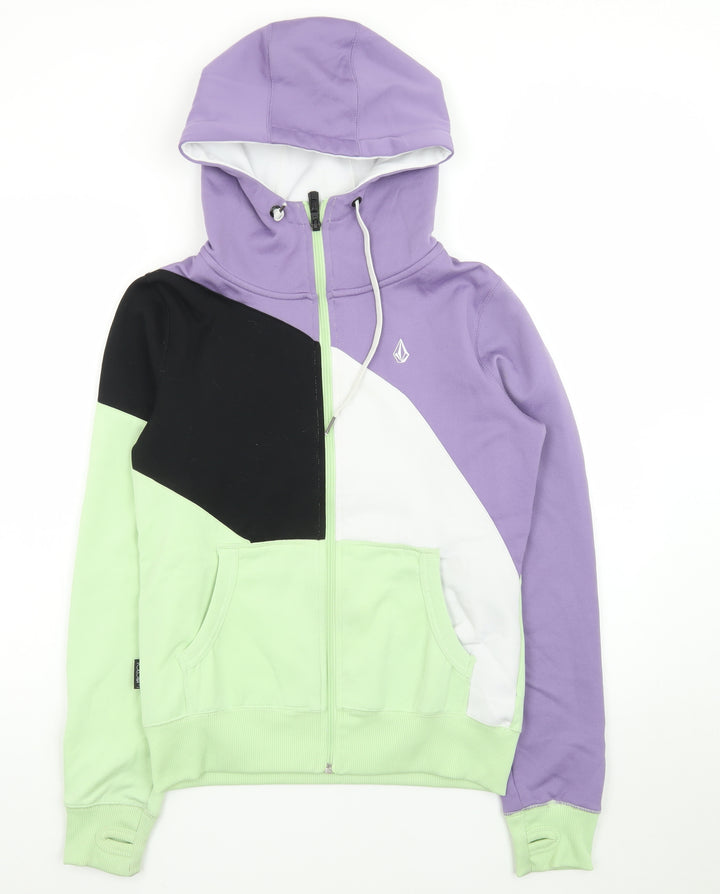 Volcom Men’s Multicolour Full Zip Hoodie S Geometric Fleece