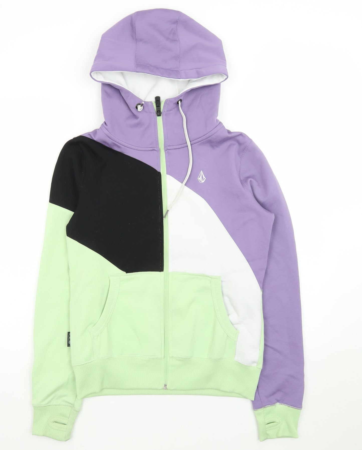 Volcom Men’s Multicolour Full Zip Hoodie S Geometric Fleece