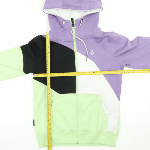 Volcom Men’s Multicolour Full Zip Hoodie S Geometric Fleece