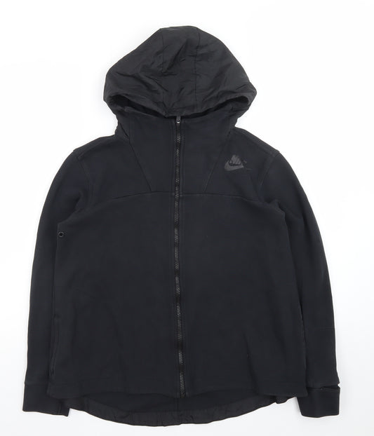 Nike Men's Black Full Zip Hoodie Medium Regular Fit