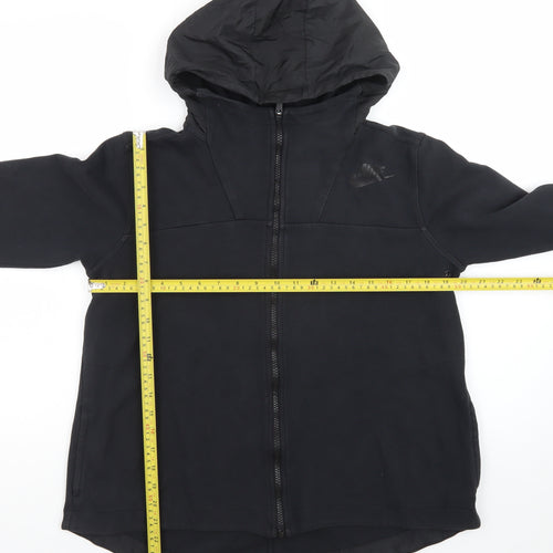 Nike Men's Black Full Zip Hoodie Medium Regular Fit