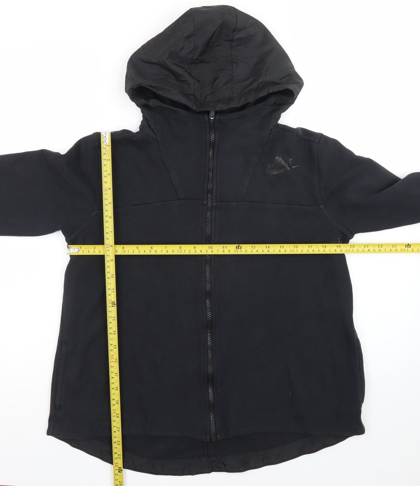 Nike Men's Black Full Zip Hoodie Medium Regular Fit
