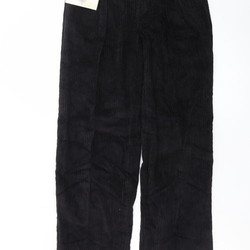 Club Montana Men’s Black Corduroy Trousers Size 30/31 Regular Fit