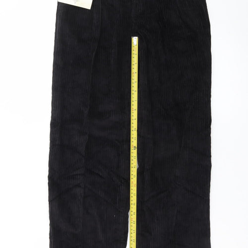 Club Montana Men’s Black Corduroy Trousers Size 30/31 Regular Fit