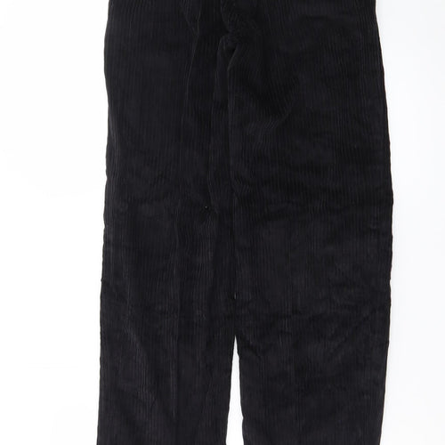 Club Montana Men’s Black Corduroy Trousers Size 30/31 Regular Fit