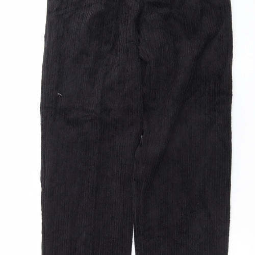 Club Montana Men's Black Corduroy Trousers 32x31 Regular Fit