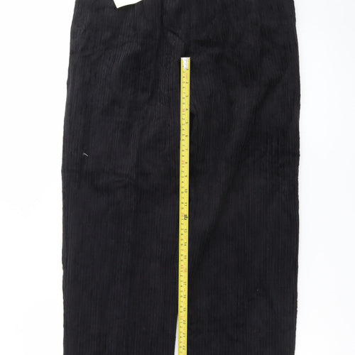 Club Montana Men's Black Corduroy Trousers 32x31 Regular Fit