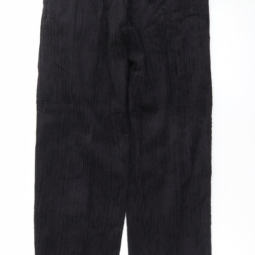 Club Montana Men's Black Corduroy Trousers 32x31 Regular Fit