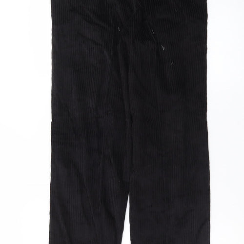 Club Montana Men's Black Corduroy Trousers 32x31 Regular Fit
