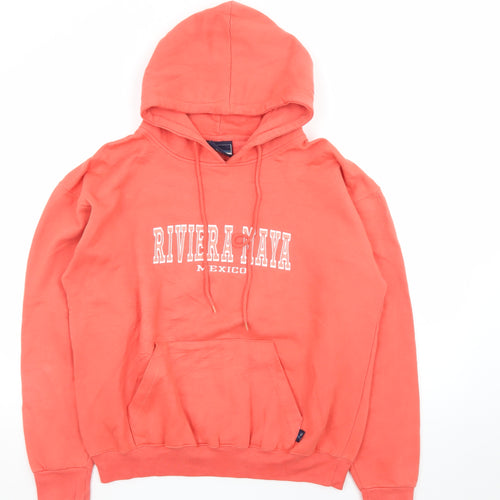 Pacific & Co Women’s Coral Riviera Maya Mexico Pullover Hoodie L Cotton Blend