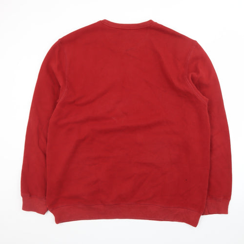 IZOD Men's Red XL Pullover Crew Neck Fleece Sweatshirt