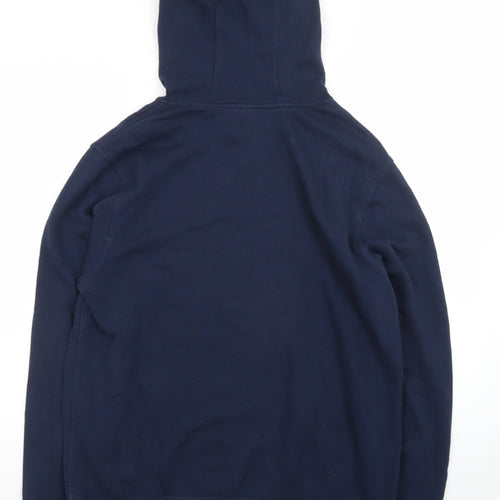 Hurley Men's Blue Pullover Hoodie L Graphic Print Logo Sweatshirt