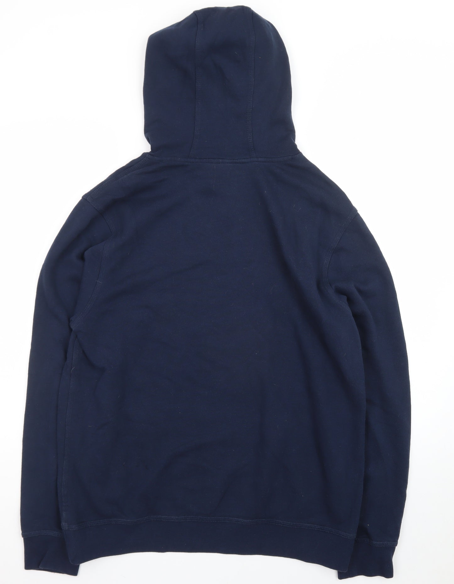 Hurley Men's Blue Pullover Hoodie L Graphic Print Logo Sweatshirt