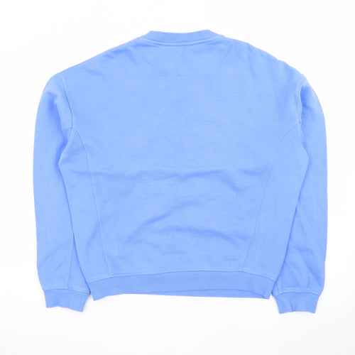John Lewis Teens Blue Cotton Pullover Sweatshirt Size 12 Stay Positive
