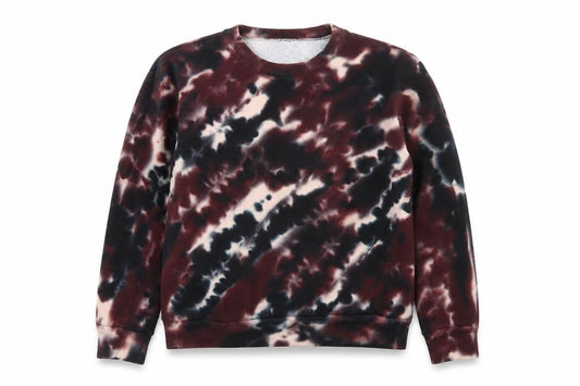Front view of Wild Fable women’s multicoloured tie-dye pullover sweatshirt xs