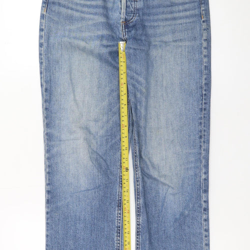 Denim Forum Women's Blue Straight Leg Jeans Size 27