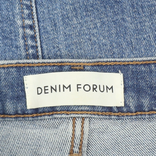 Denim Forum Women's Blue Straight Leg Jeans Size 27