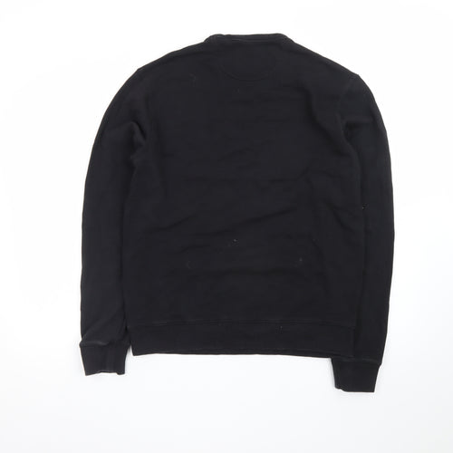 Farah Men's Black L Pullover Cotton Crew Neck Sweatshirt