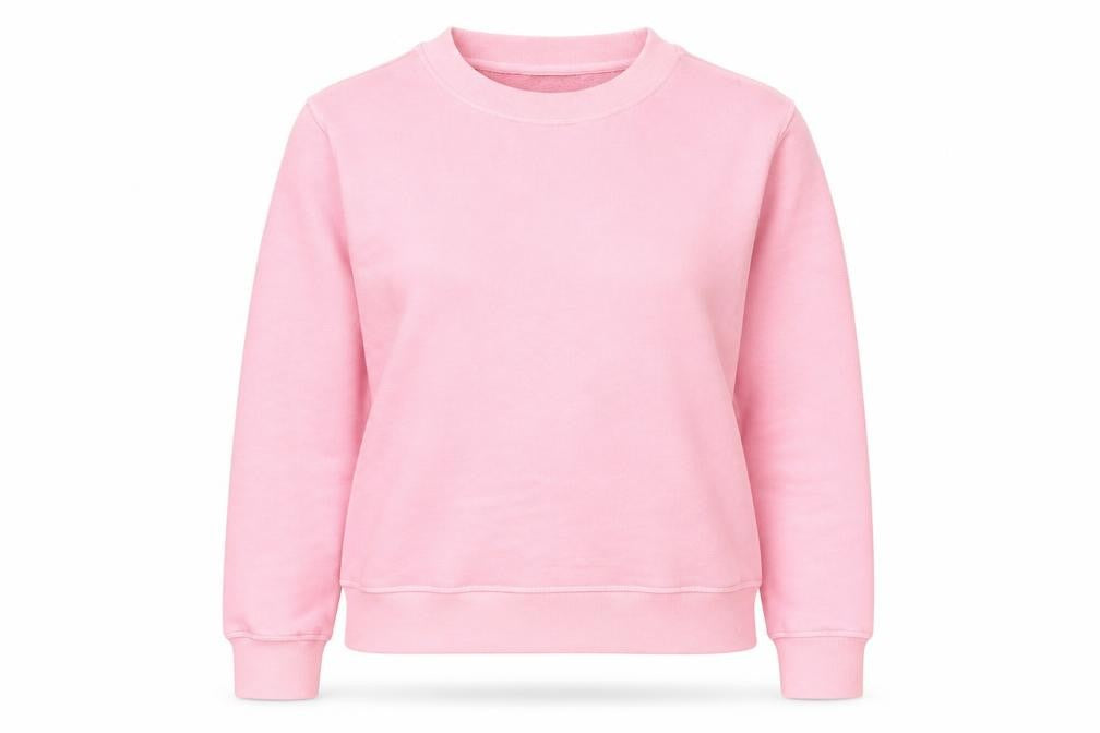 Front view of Marks & Spencer Per Una Women's Pink Pullover Sweatshirt M