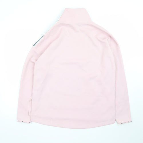 Champion Womens Pink Half Zip Pullover Sweatshirt M