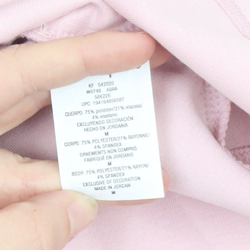 Champion Womens Pink Half Zip Pullover Sweatshirt M