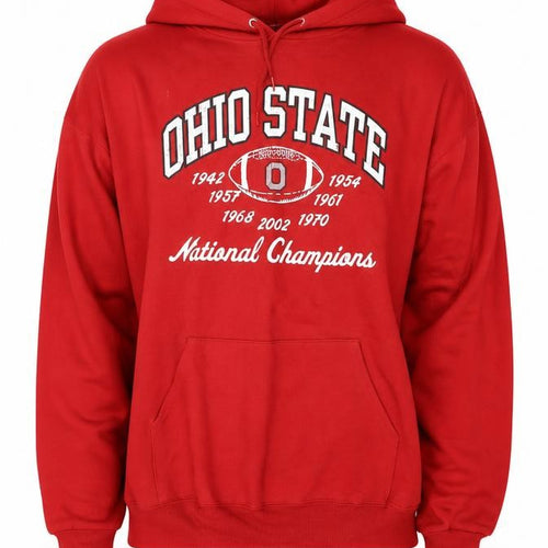 Jerzees Men’s Red Ohio State Pullover Hoodie XL Sports Fleece