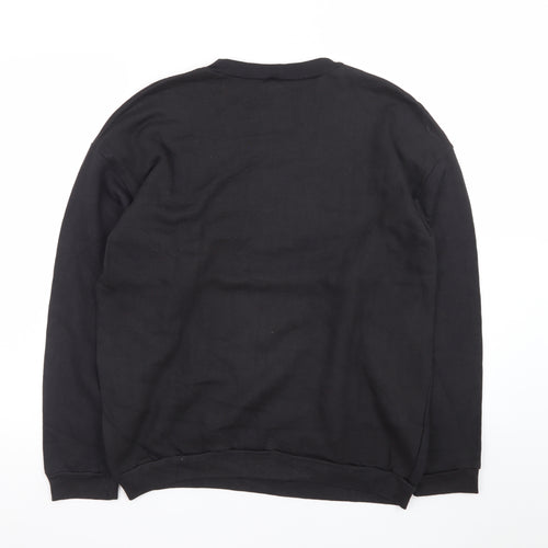 Golden Swan Men’s Black Sydney Australia Embroidered Cotton Sweatshirt L