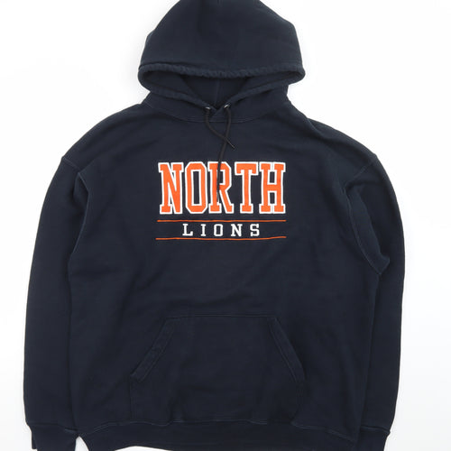 Fruit of the Loom Mens Blue XL Pullover Hoodie North Lions Sports