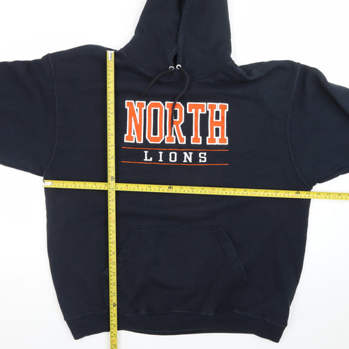 Fruit of the Loom Mens Blue XL Pullover Hoodie North Lions Sports