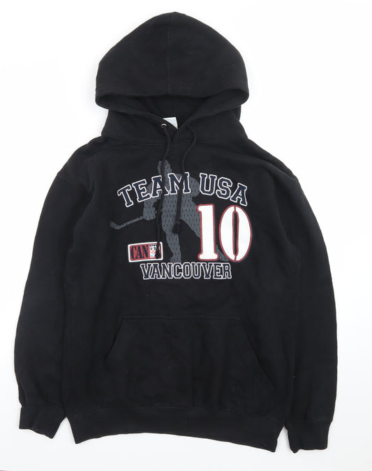 XP Apparel Men's Black Team USA Vancouver Hockey Hoodie Size S