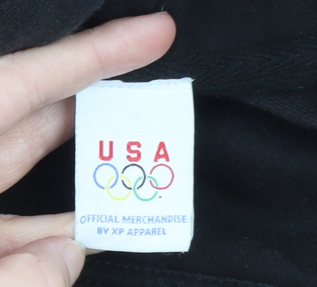 XP Apparel Men's Black Team USA Vancouver Hockey Hoodie Size S