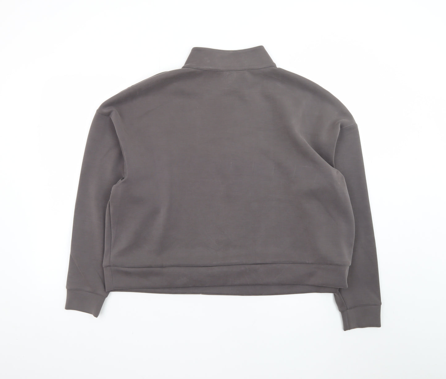 Marks and Spencer Mens Grey 1/2 Zip High Neck Sweatshirt L