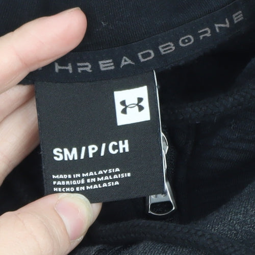 Under Armour Men's Black Small 1/2 Zip Hoodie Fleece Sweatshirt