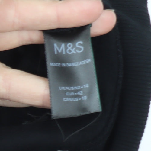 Marks and Spencer Mens Black Graphic Pullover Sweatshirt Size L