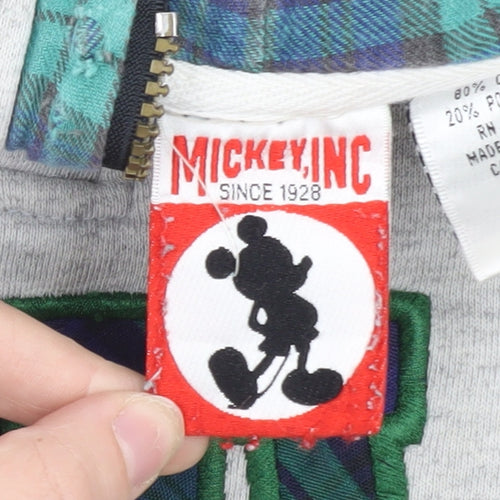 Mickey Inc Men’s Grey 1/2 Zip Walt Disney World Hoodie Size L