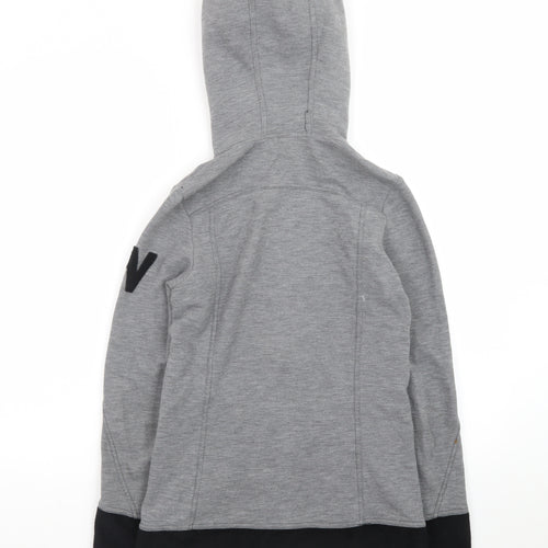 Wedze Men's Grey Full Zip Hoodie XS Winter Fleece