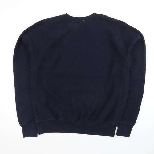 Pro-Weave Men's Blue Bats Baseball Graphic Pullover Sweatshirt M