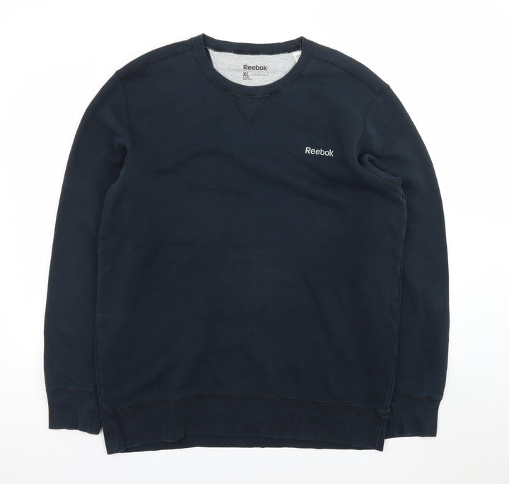 Reebok Men's Blue XL Crew Neck Pullover Sweatshirt