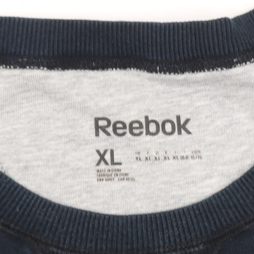 Reebok Men's Blue XL Crew Neck Pullover Sweatshirt