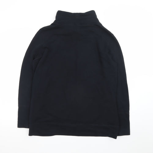 Puma Womens Black Size 16 Pullover Sweatshirt with Pink Logo