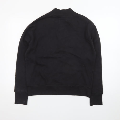 Champion Men's Black Mock Neck Pullover Sweatshirt Size S