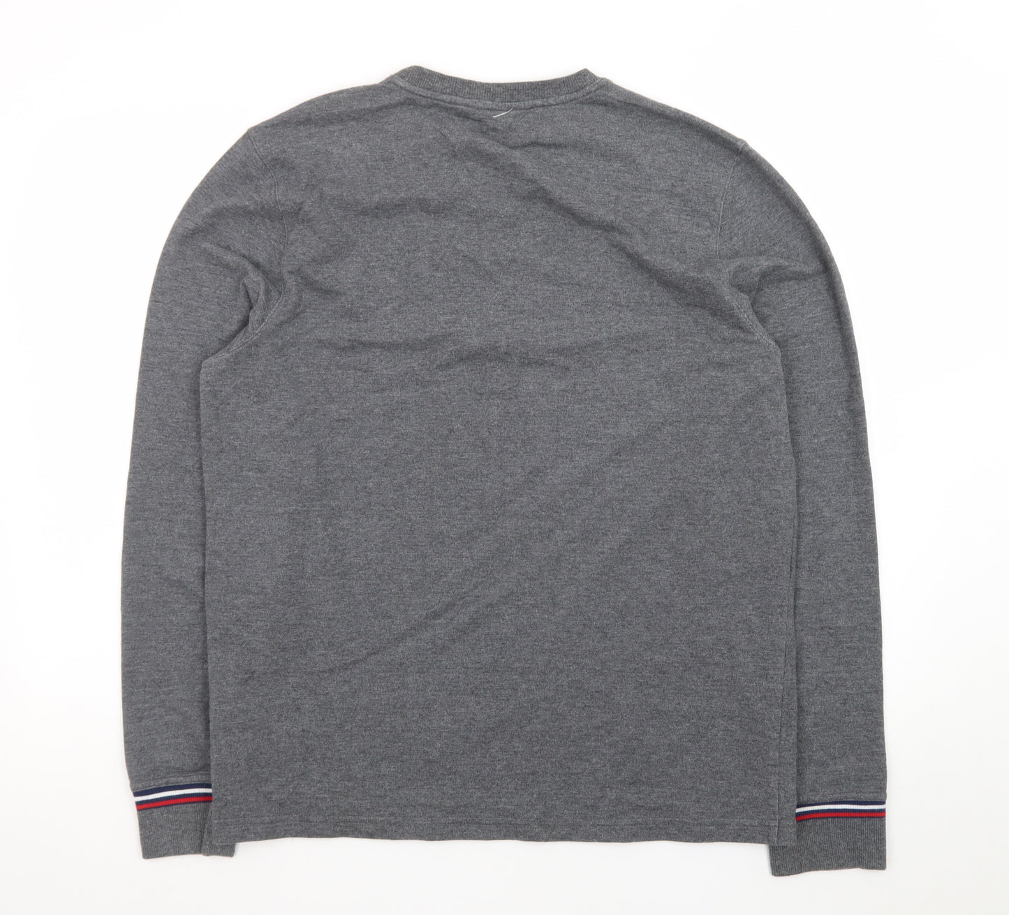 Fila Men's Grey Logo Pullover Sweatshirt Size M
